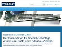 Tablet Screenshot of 3d-alu.de